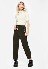 Copia Embroidered Balloon Leg Tailored Trousers