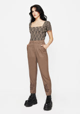 Hazel Embroidered Slim Tailored Trousers