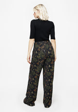 Wither Fern Print Wide Leg Trousers