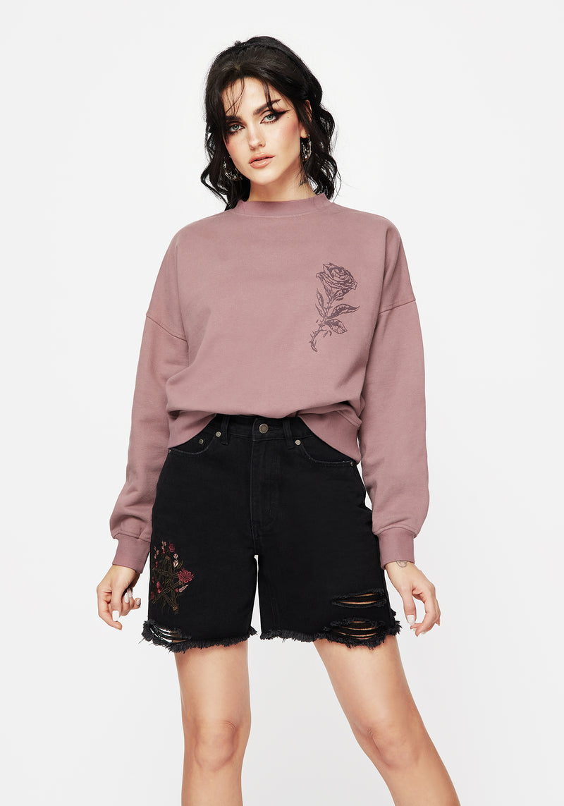 Corvus Graphic Print Crew Neck Jumper