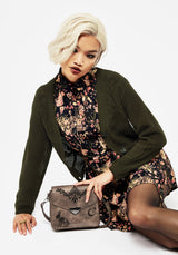 Pixie Floral Print Mini Shirt Dress