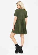 Copia Embroidered Cotton Jersey Skater Dress