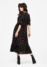 Darcey Floral Print Chiffon Midaxi Dress