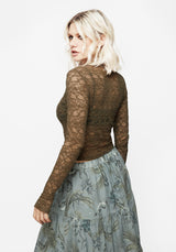 Myrtle Floral Lace Long Sleeve Top