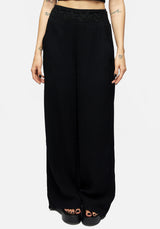 Vine Textured Wide Leg Trouser