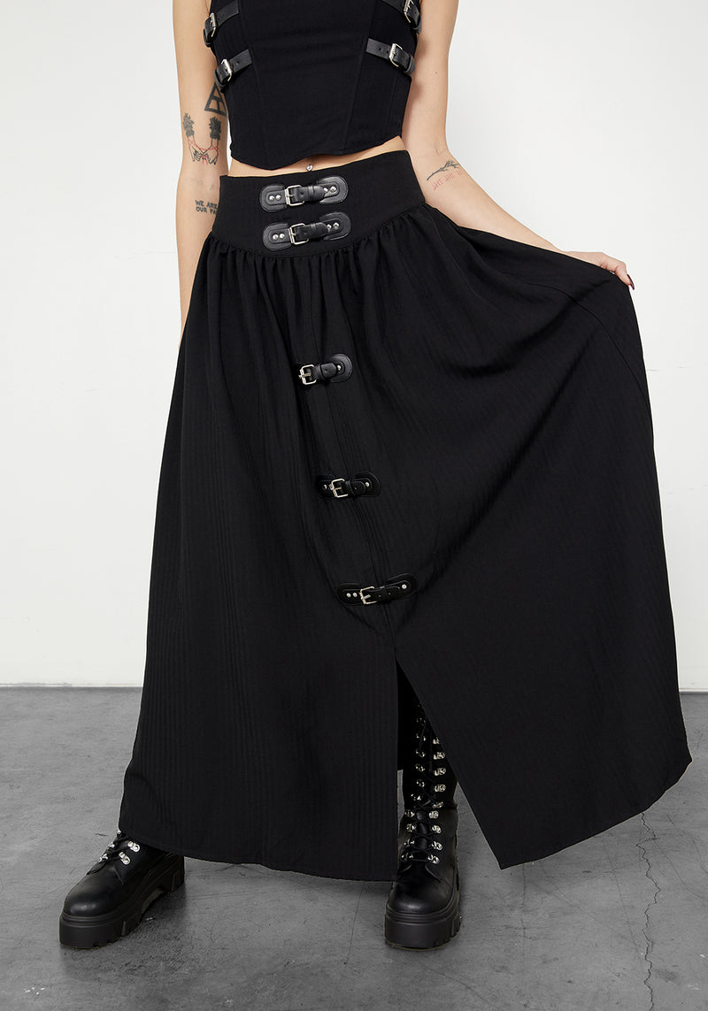 Afterlife Buckled Maxi Skirt