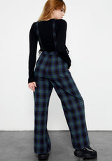 Rebel Wide Leg Plaid Trousers