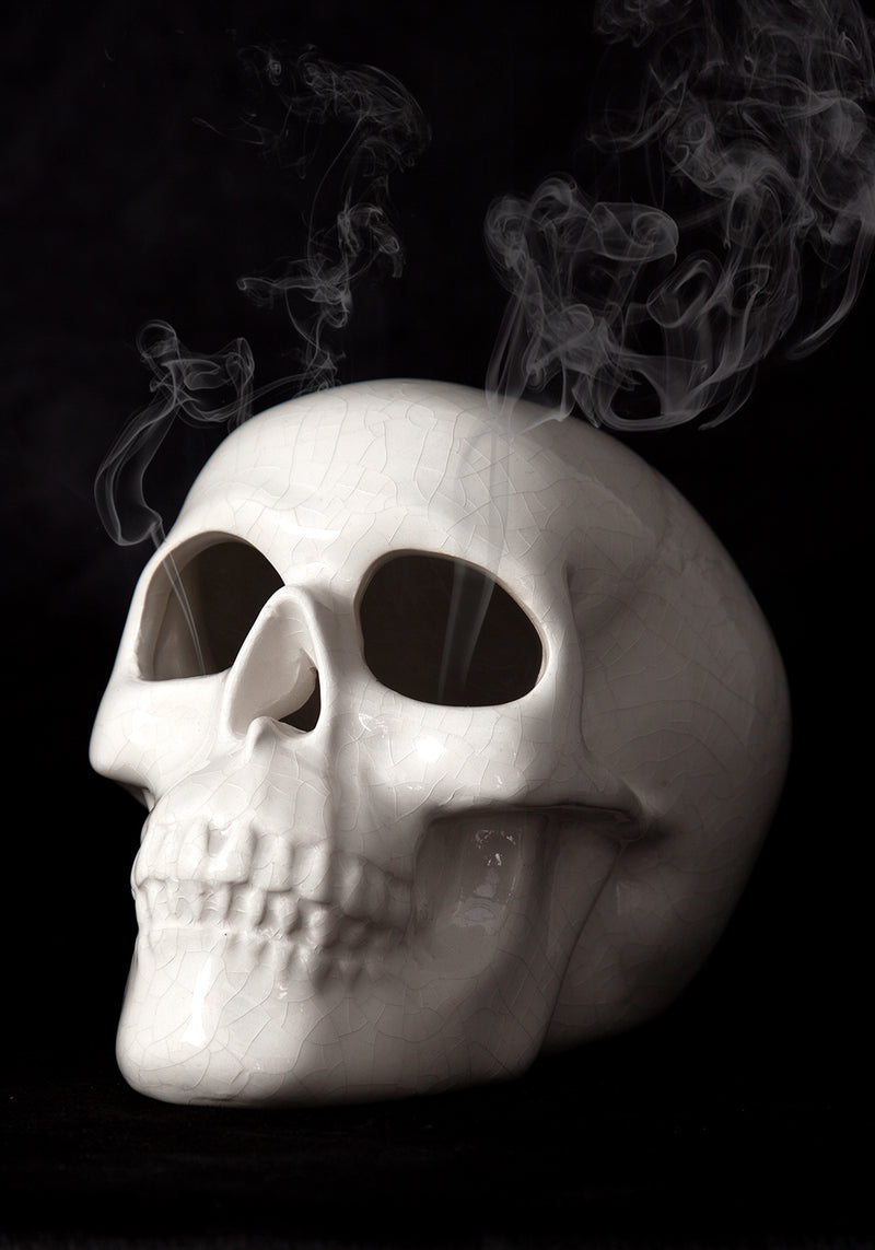 SKULL INCENSE BURNER