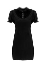 SECRETS PINTUCK PANELLED MINI DRESS