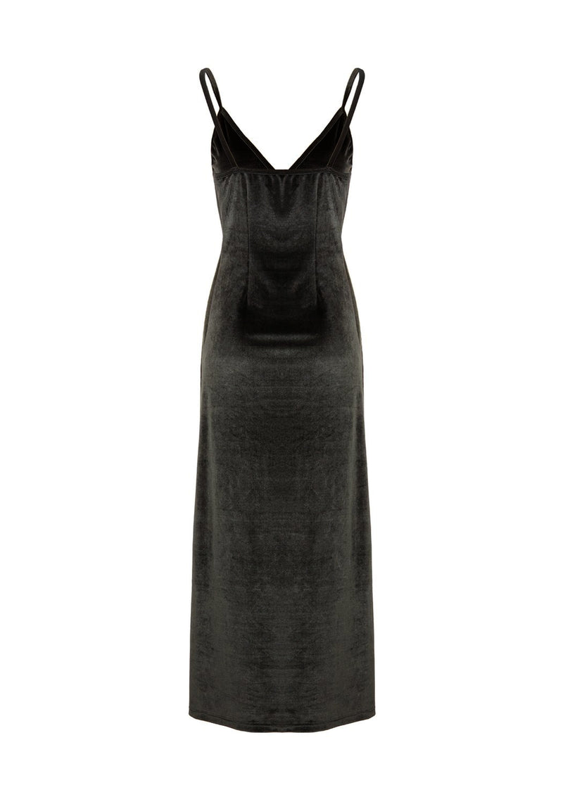 Gabrielle Velvet Midi Slip Dress