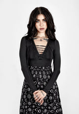 NANCY LACE UP BODYSUIT