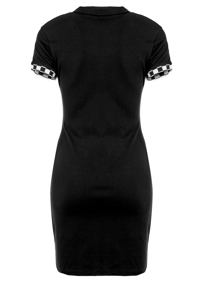 Domino Skull Polo Dress