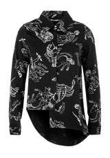 Zodiac Oversized Asymmetric Shirt