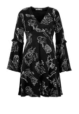 Zodiac Flare Sleeve Mini Dress