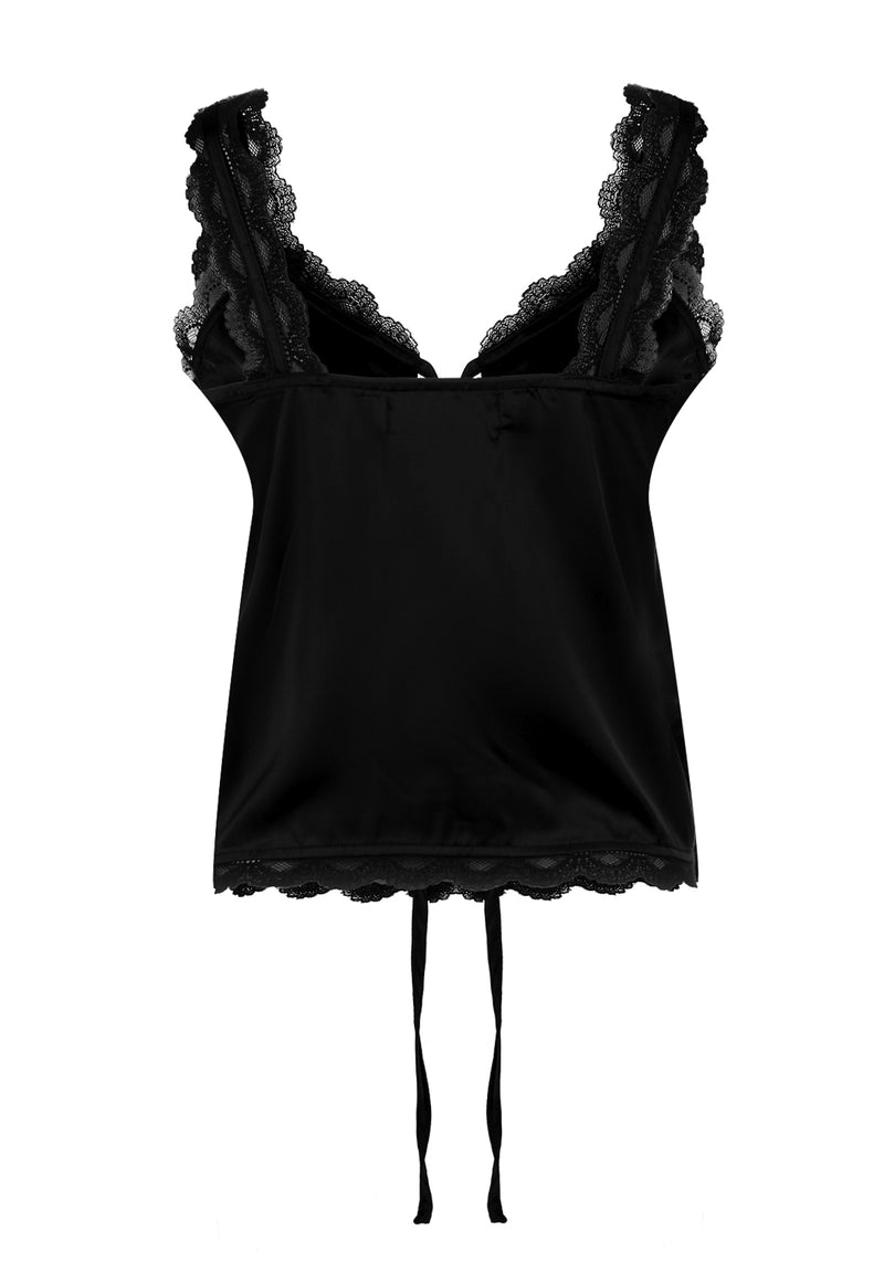 SUCCUBUS SATIN LACE CAMI