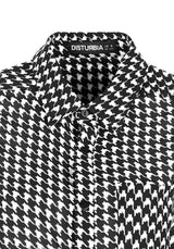 FATALE HOUNDSTOOTH SHIRT DRESS