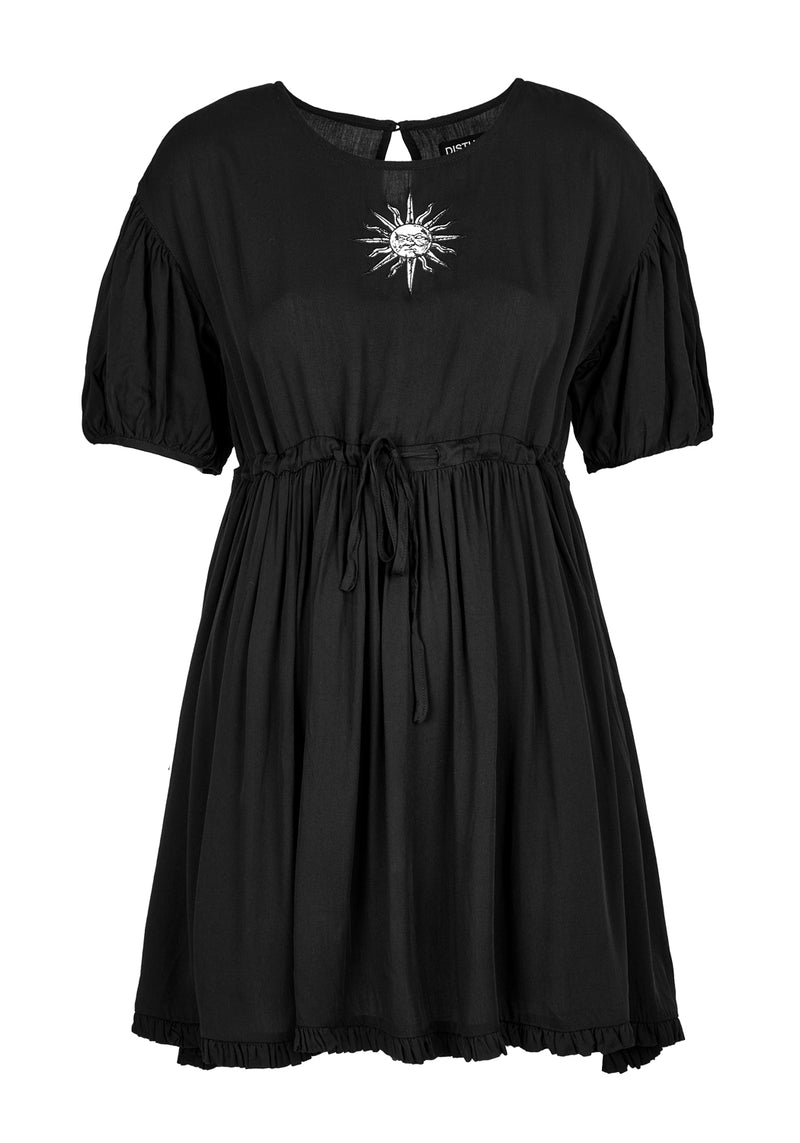 Priestess Embroidered Smock Dress