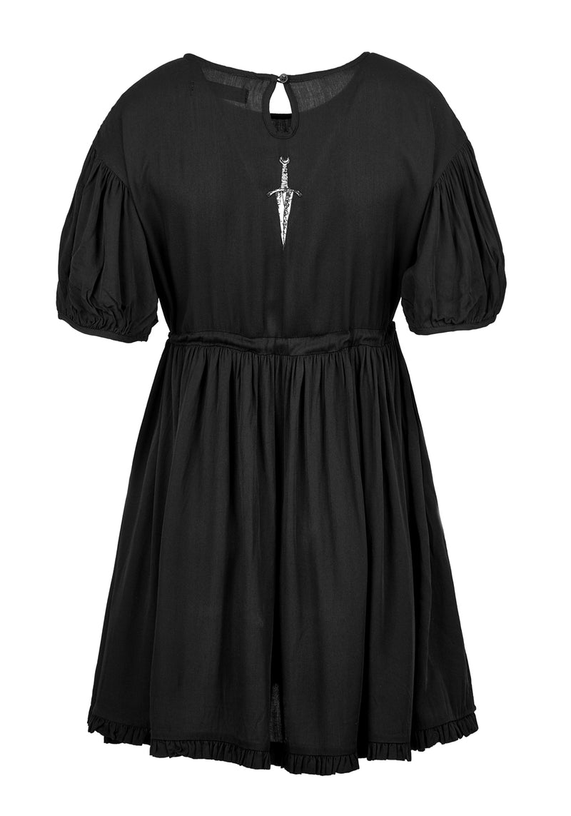 Priestess Embroidered Smock Dress