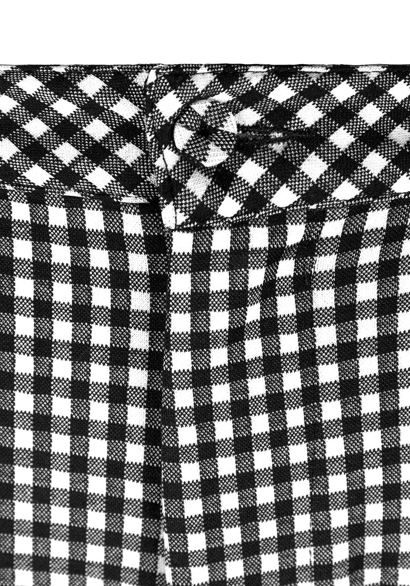 Martha Gingham Tapered Trousers