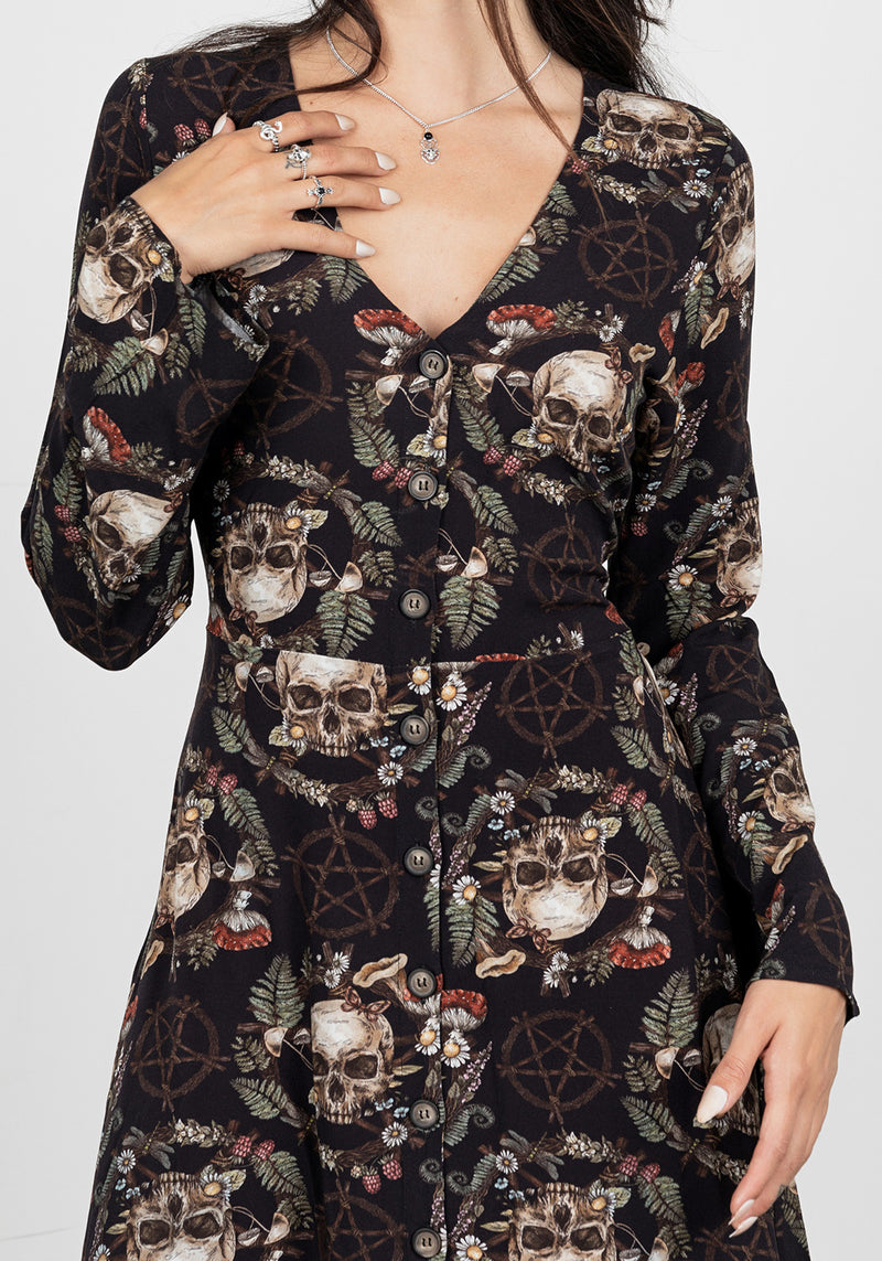 Goliath Flared Sleeve Midaxi Dress