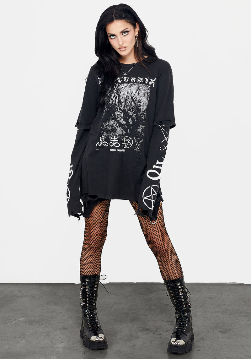 Infernal Layered Long Sleeve T-Shirt