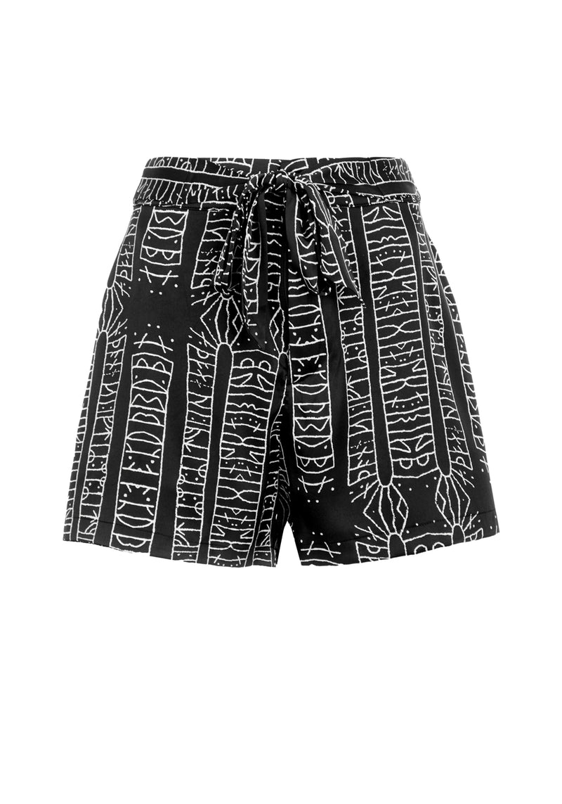 Runes Tie Front Shorts