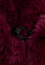 Creature Oversized Fur Coat - Plum