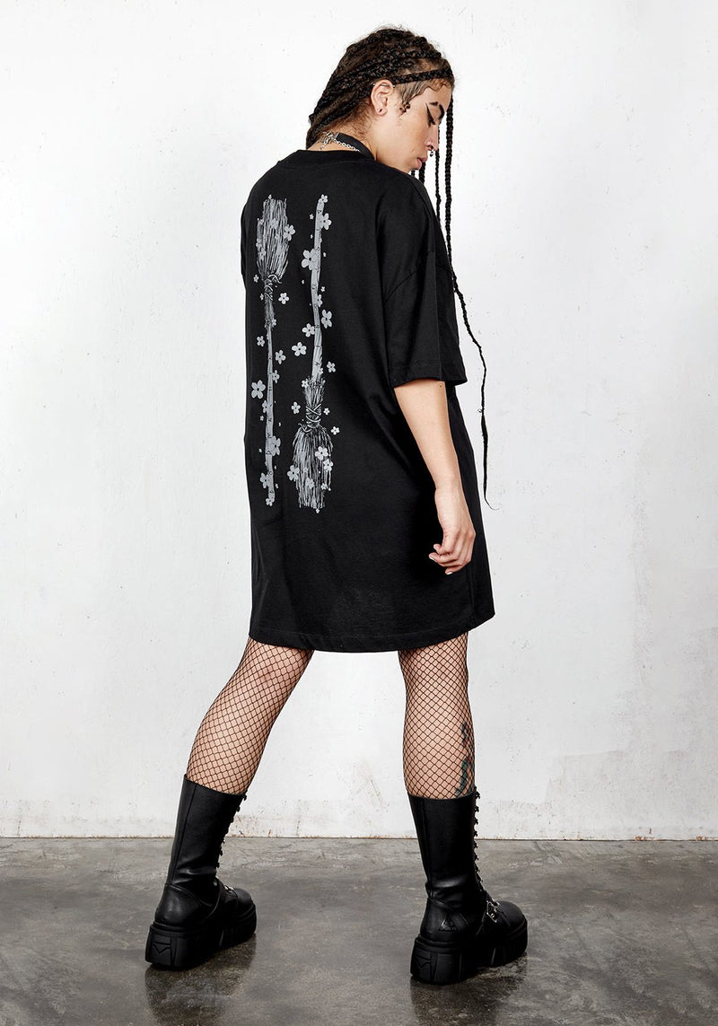 Disturbia x Godmachine - Belladonna Oversized Tee Dress