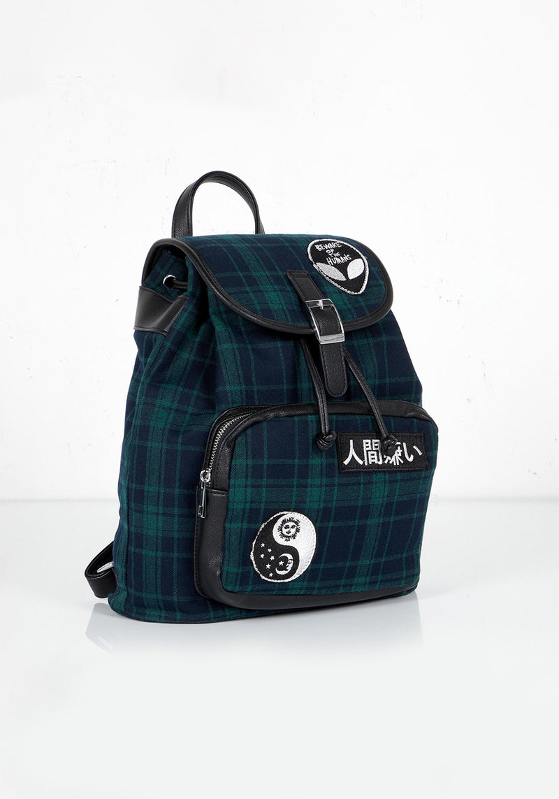 Misanthropy Plaid Backpack