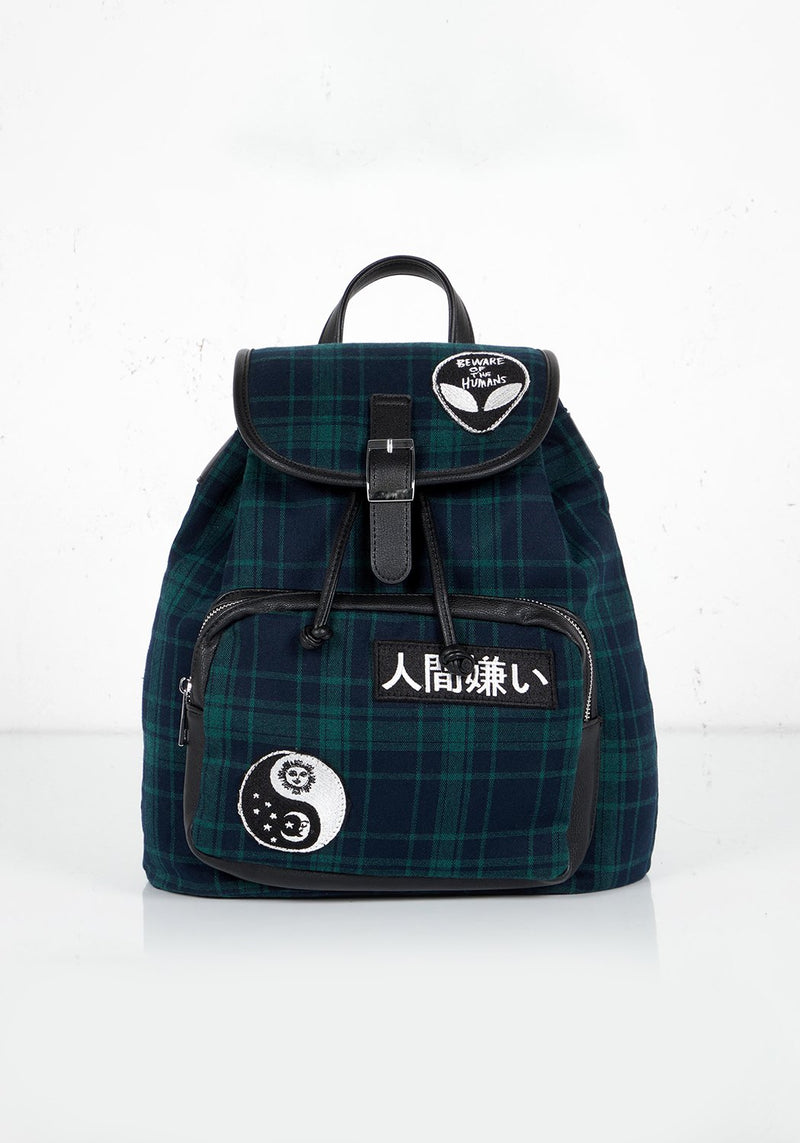 Misanthropy Plaid Backpack