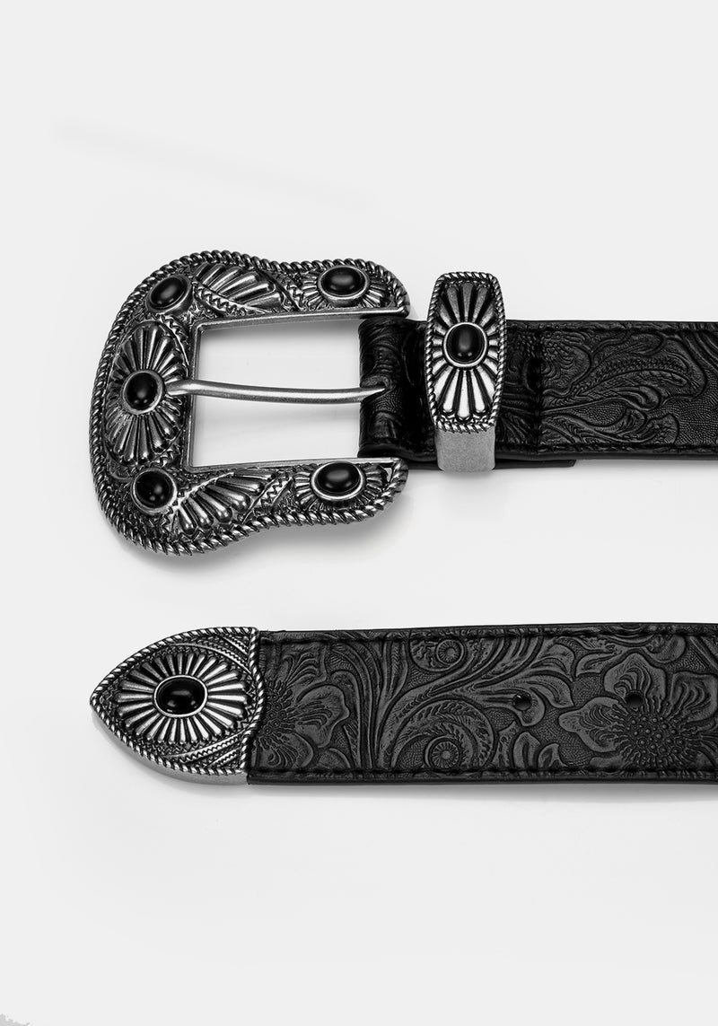 SKELLIGE EMBOSSED BELT