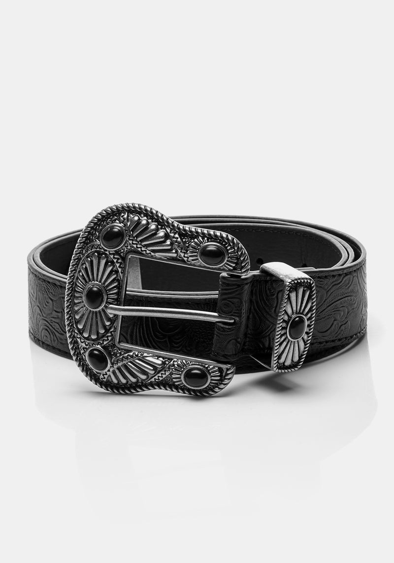 SKELLIGE EMBOSSED BELT