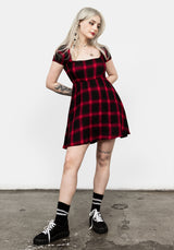 Pennyroyal Red Check Dress