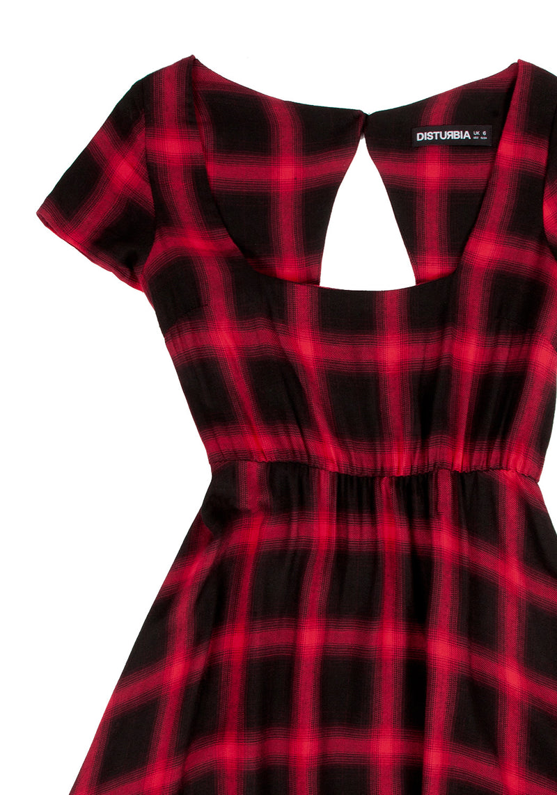 Pennyroyal Red Check Dress