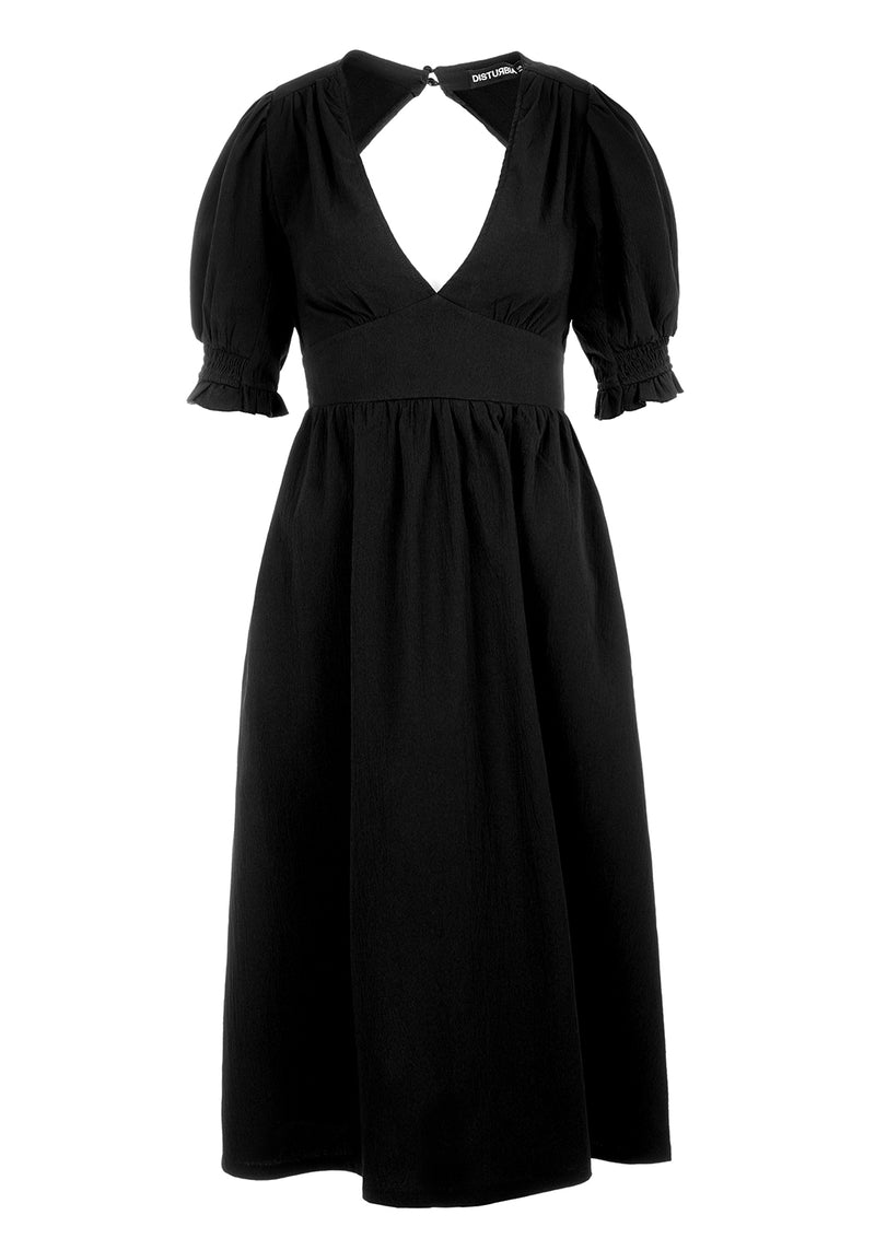 DIVINATION TEXTURED MIDI DRESS