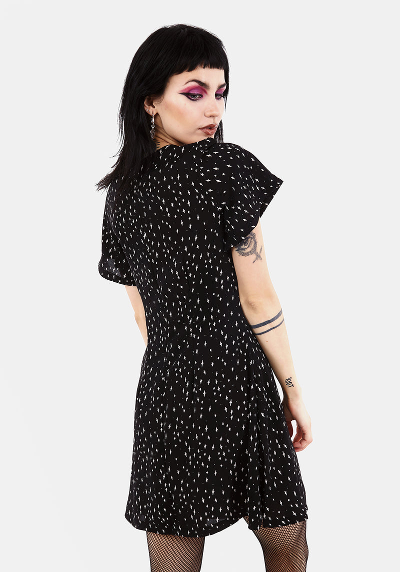 BLASPHEME LACE UP MINI DRESS