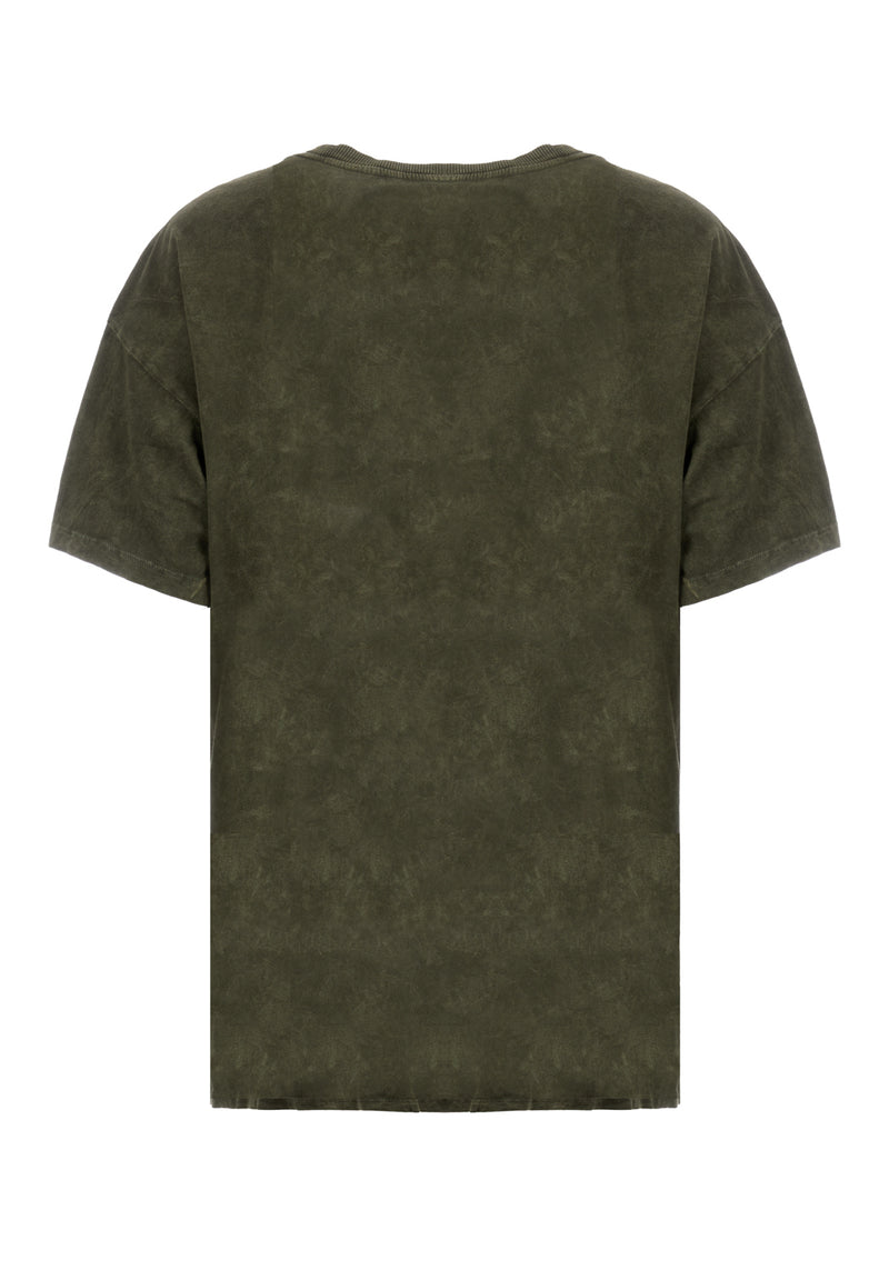 Hedgewitch Green Acid Wash Oversized Tee