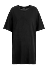 Goblins Black Garment Washed Oversized Tee Dress