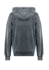 Devil Grey Acid Wash Pullover Hoody