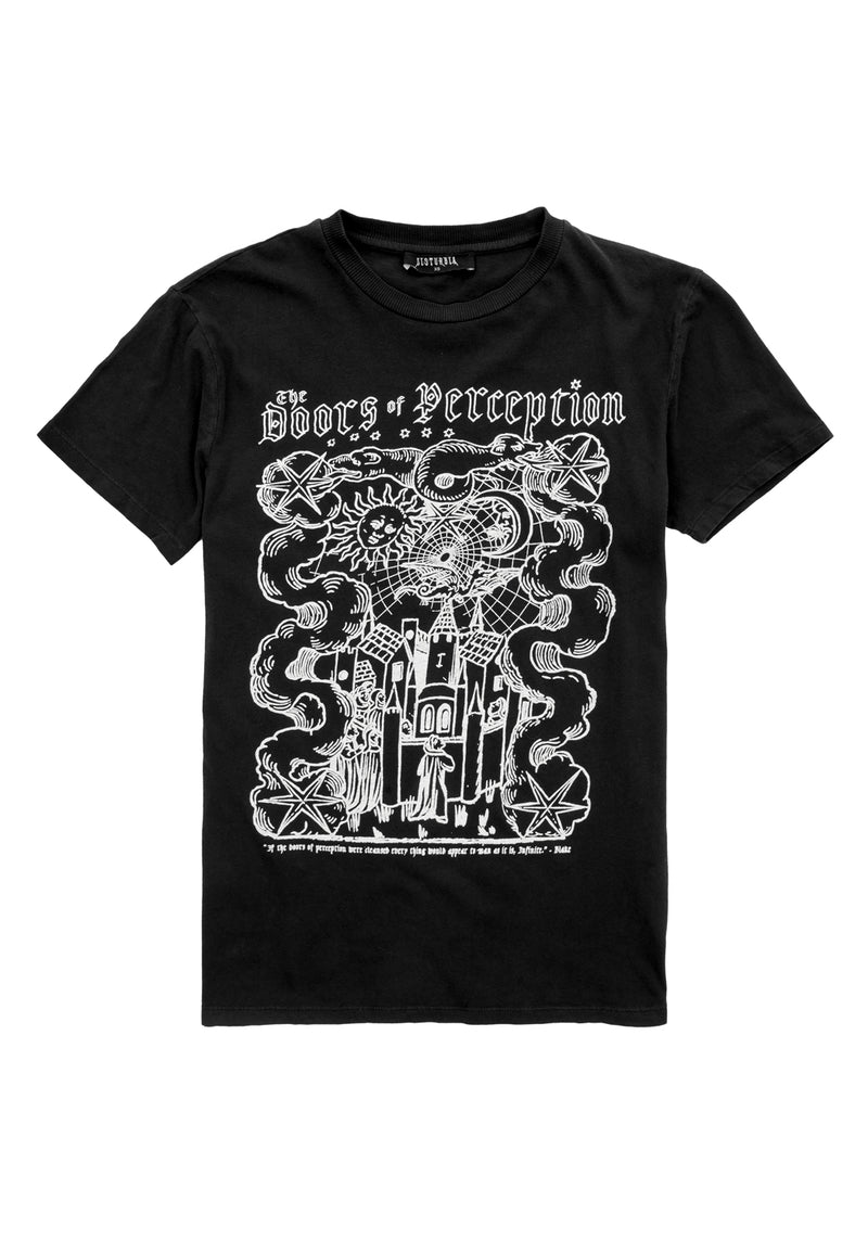 Perception Black Garment Washed T-shirt