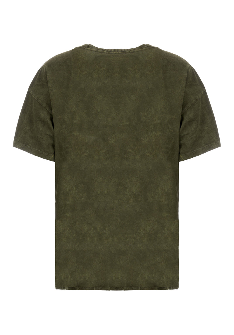 Devil Green Acid Wash T-shirt