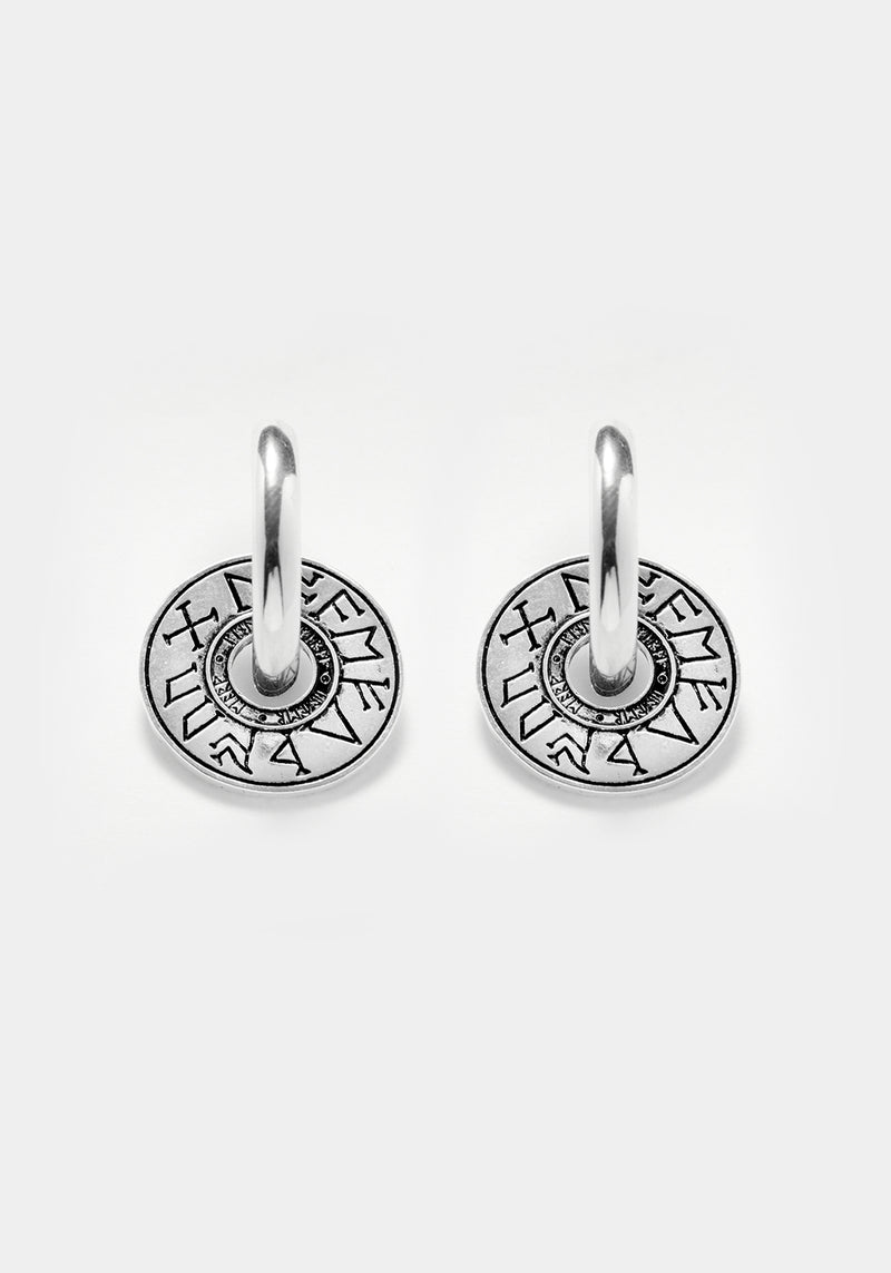 Runes Disk Earrings