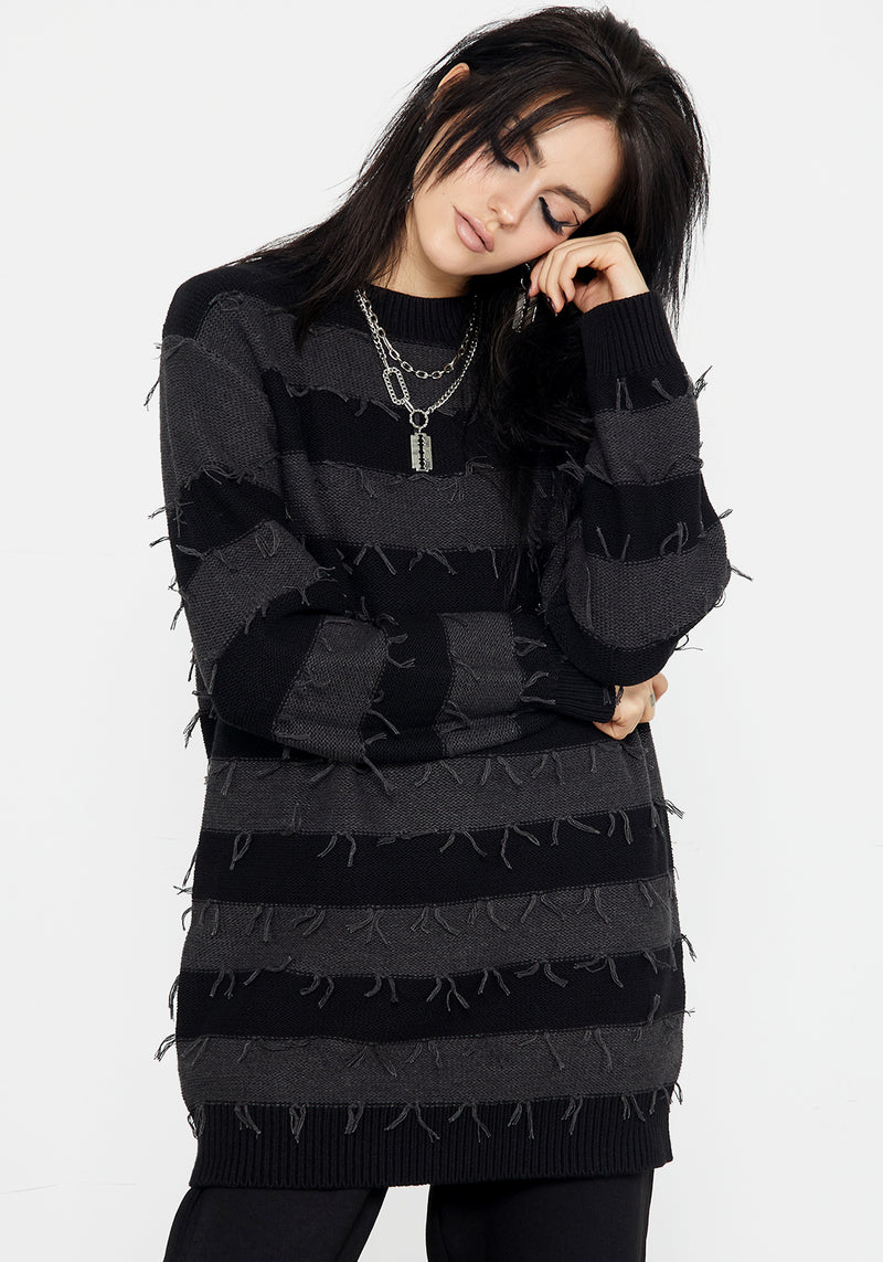 Nancy Stripe Oversized Jumper