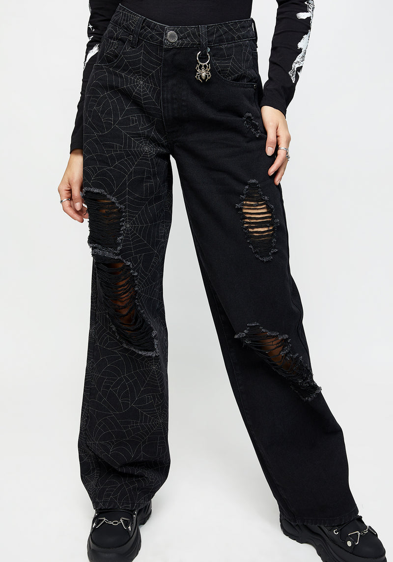 Venom Spliced Wide Leg Jeans