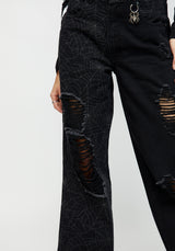 Venom Spliced Wide Leg Jeans