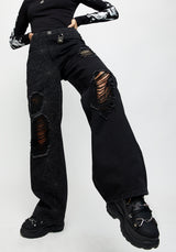 Venom Spliced Wide Leg Jeans