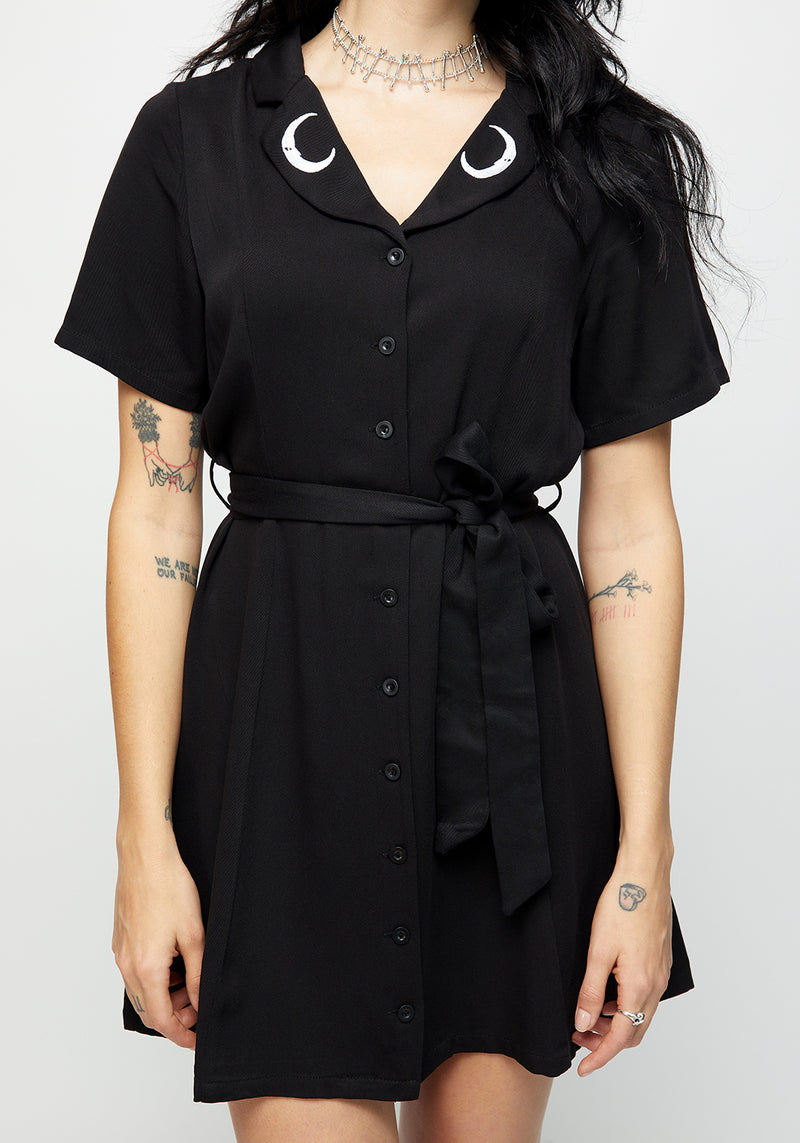 Luna Button Down Mini Shirt Dress