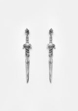 RITUAL DAGGER AMETHYST DROP EARRINGS