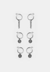 OCCULT TRIPLE EARRING SET