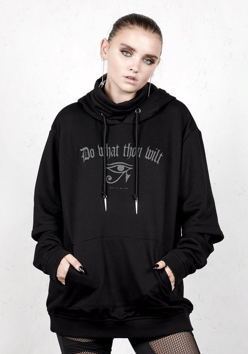 Thelema Face Cowl Hoody